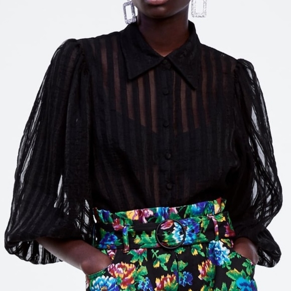 Translucent blouse - Picture 2 of 4